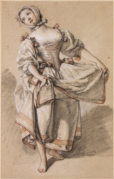 Jeune paysanne dansant - François Boucher